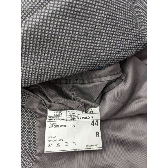Ralph Lauren Polo line Grey Italian Wool Blazer 44 Regular 44R Made in Italy - Picture 5 of 7
